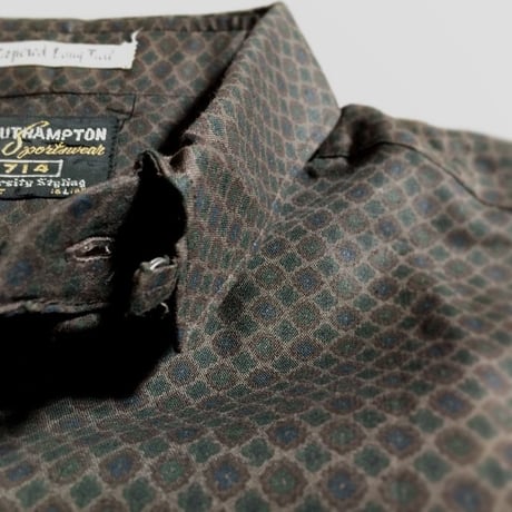 1960's SOUTHAMPTON Sportswear 714 Tab Collar L/S Shirt Deadstock