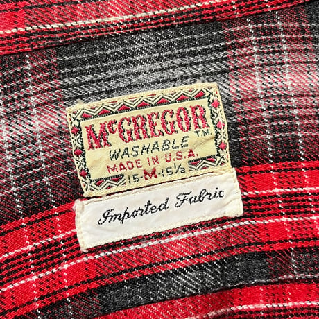 1950's McGREGOR Rayon L/S Shirt