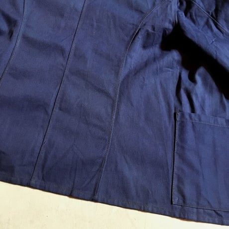 1910〜20's French Army Indigo Cotton Twill Jacket Deadstock