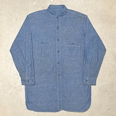 1940's〜 US.NAVY Chambray L/S Shirt