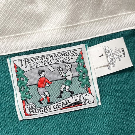 1980's THATCHER&CROSS Rugger L/S Tee Deadstock