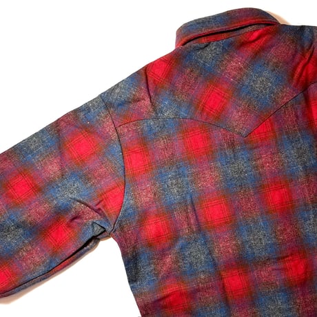 1960〜70's H BAR C Wool Western L/S Shirt Deadstock