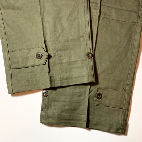 1950〜60's French Army M-47 Herringbone Trousers Deadstock