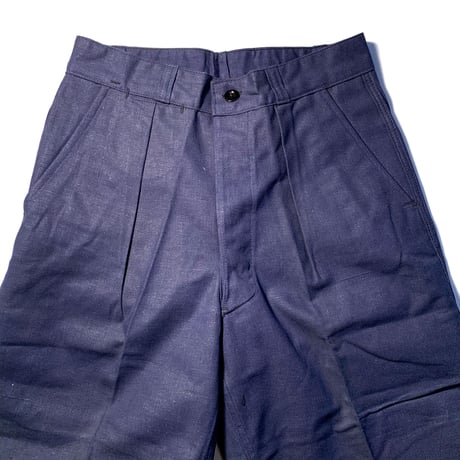 1940's〜 French Unknown Cotton&Linen Trousers Deadstock
