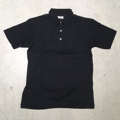 1960's B.V.D. Black Polo S/S Shirt Deadstock