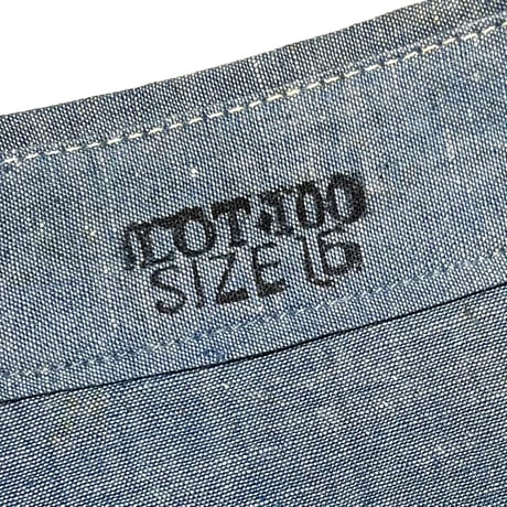 1960's Unknown Chambray L/S Shirt Deadstock