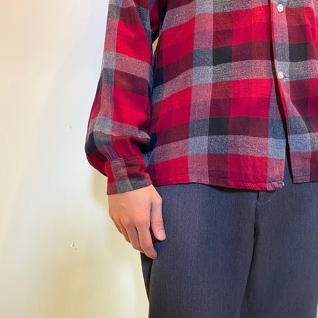 1960's CAMPUS Rayon L/S Shirt