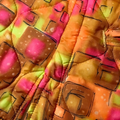 1970's Red Head Quilting Jacket