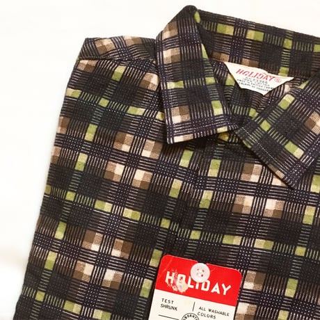 1960's HOLIADY Flannel L/S Shirt Deadstock