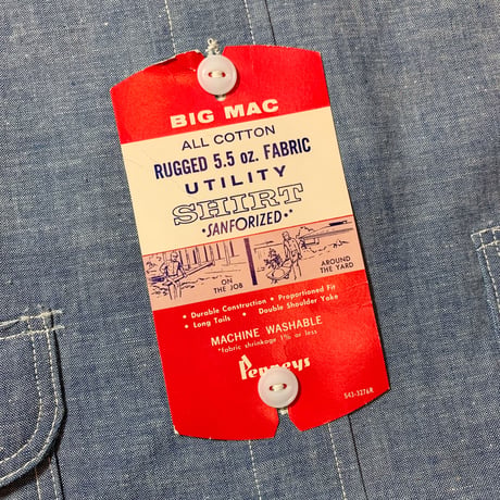 1960's BIG MAC Chambray L/S Shirt Deadstock