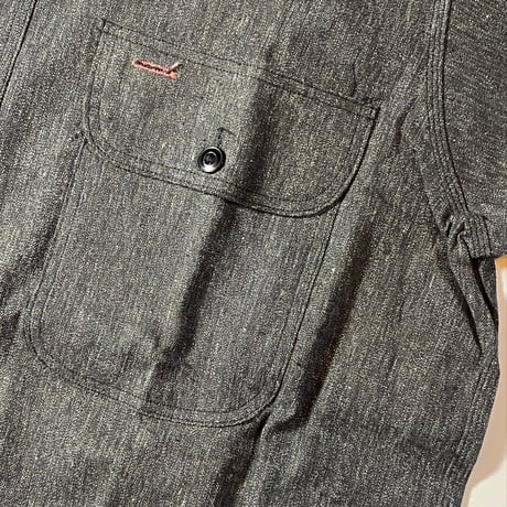 1940〜50's 5 BROTHER Black Chambray L/S Shirt Deadstock