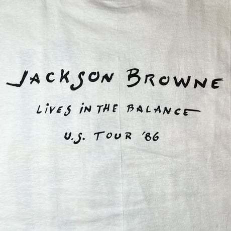 1980's〜 Hanes Jackson Browne Printed Tee