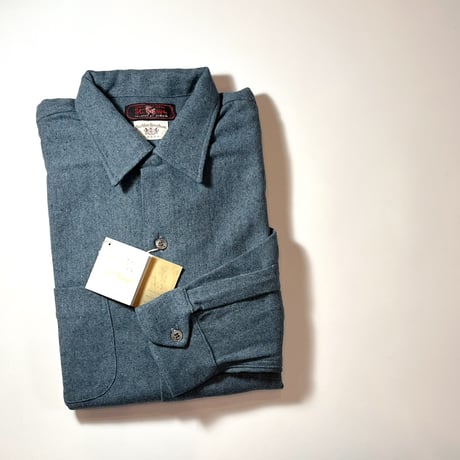 1960's St.Marys Wool L/S Shirt Deadstock