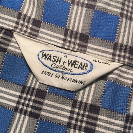 1960's WASH WEAR L/S Shirt Deadstock