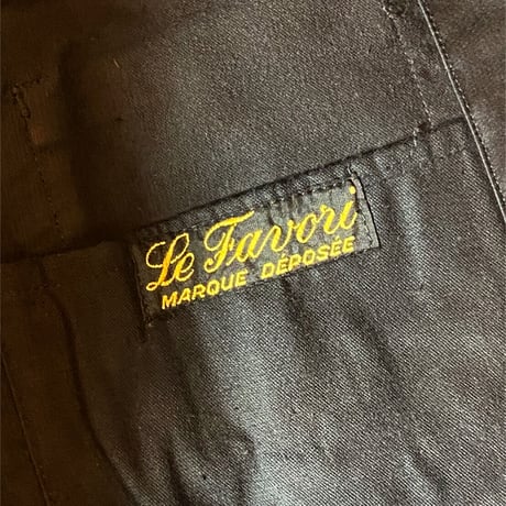1940's〜 Le Favori Black Moleskin Jacket Deadstock