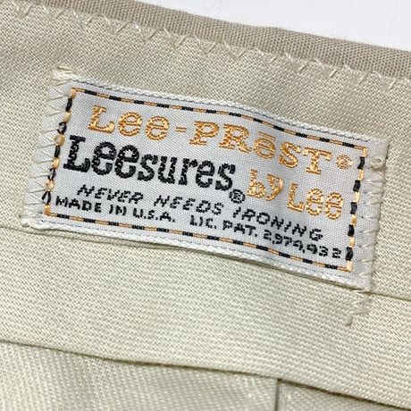 1960's Lee Leesures Tapered Pants Deadstock