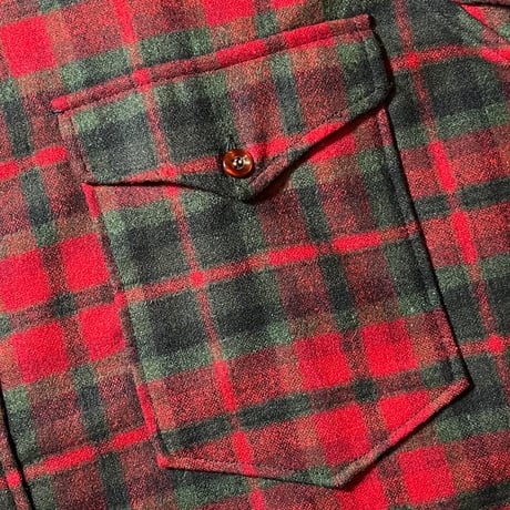 1960's PENDLETON Wool L/S Shirt Deadstock
