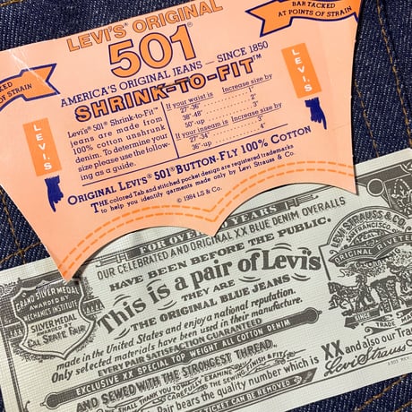 1980's Levi's 501 Denim Pants Deadstock
