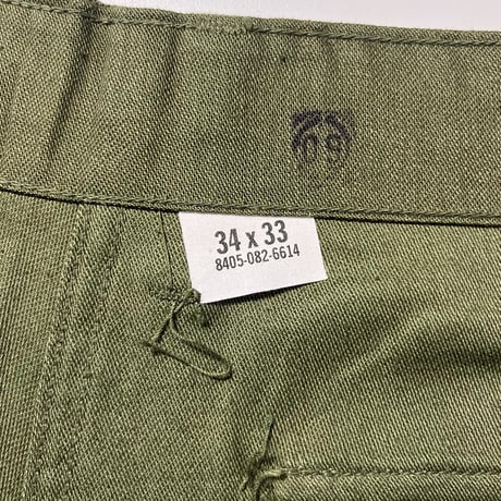 1960's US.ARMY Utility Trousers Deadstock