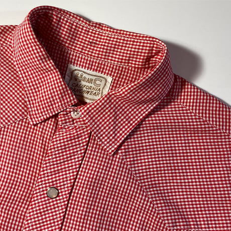 1960's H BAR C Western L/S Shirt Deadstock