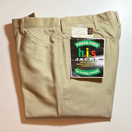 1960's h.i.s Corduroy Tapered Pants Deadstock
