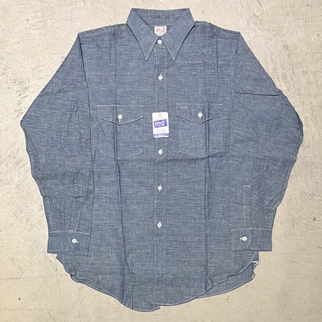 1950's Knock Out Chambray L/S Shirt Deadstock