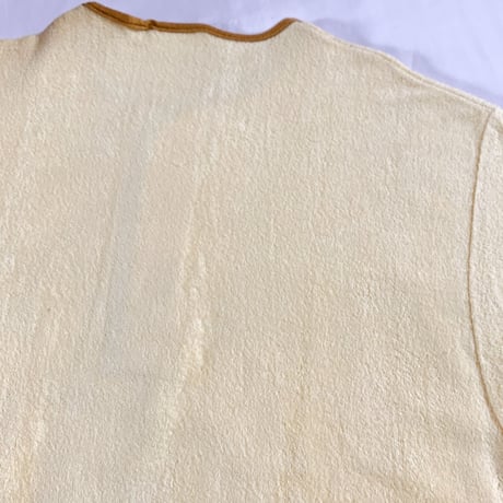 1960's HANES Pile Henleyneck S/S Shirt Deadstock
