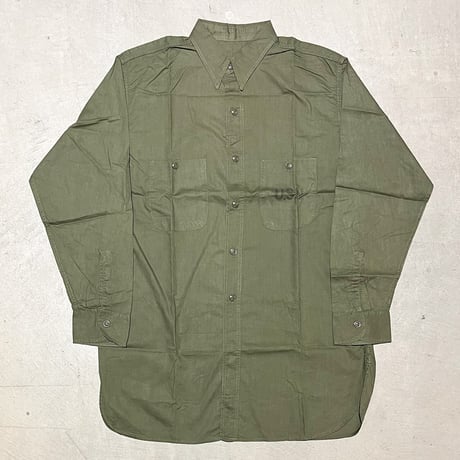 1940's US.NAVY N-3 Poplin L/S Shirt Deadstock
