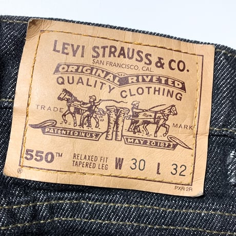 1990's Levi's 550 Black Denim Pants Deadstock