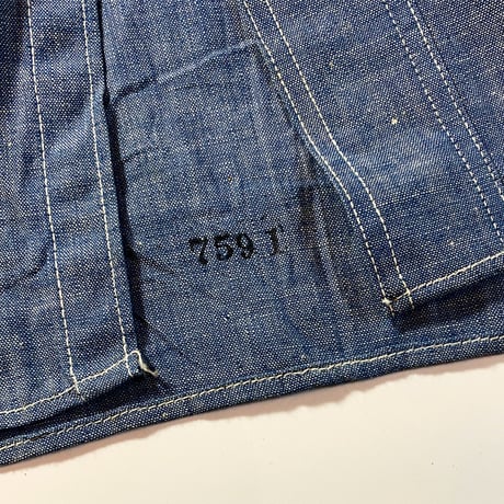 1940's US.NAVY Chambray L/S Shirt Deadstock