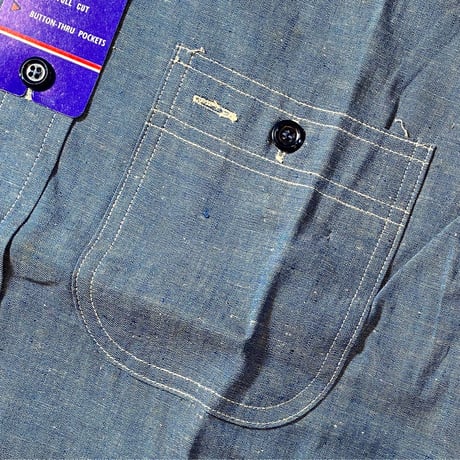 1960's IRON ACE Chambray L/S Shirt Deadstock