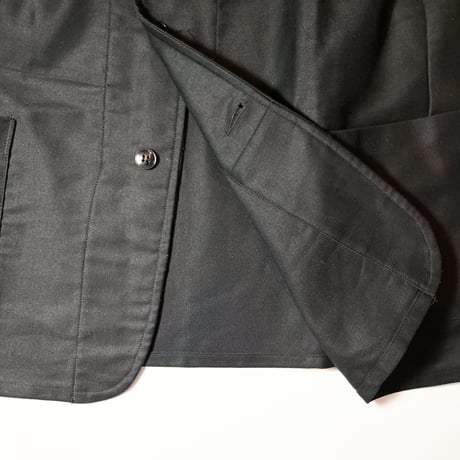1950's Le Mont Saint-Martin Black Moleskin Jacket Deadstock