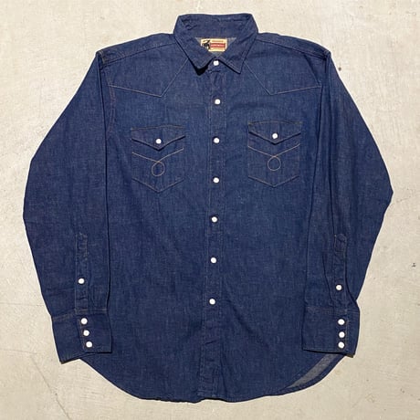 1950's FOREMOST Denim Western L/S Shirt
