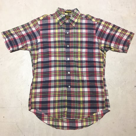 1960's h.i.s Indian Madras S/S Shirt