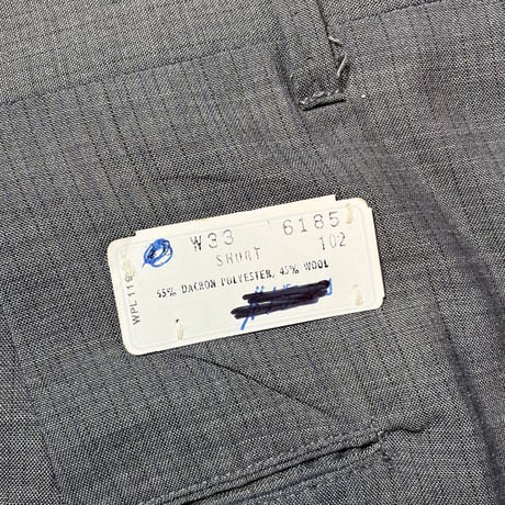 1960's Unknown Tapered Slacks Deadstock