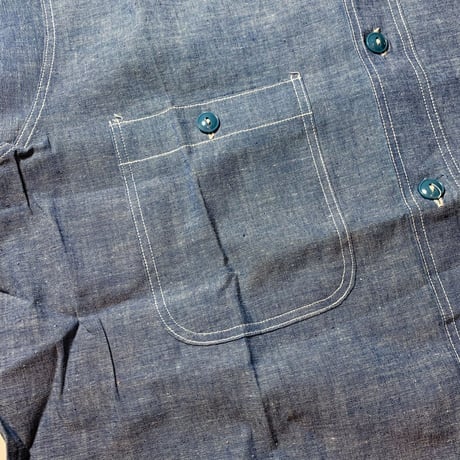 1940's US.NAVY Chambray L/S Shirt Deadstock