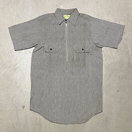 1960's SWEET-ORR Hickory Pullover S/S Shirt Deadstock