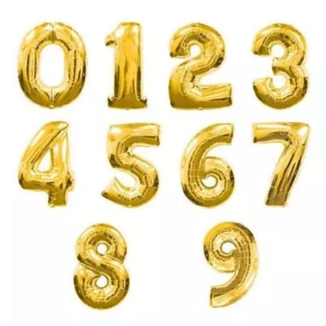 アルミバルーン　数字　１６インチ
