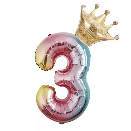 アルミバルーン　大型グラデーション　数字　３２インチ