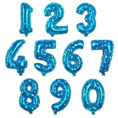 アルミバルーン　数字　１６インチ