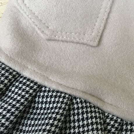 千鳥チュチュコートワンピース  ベージュ
