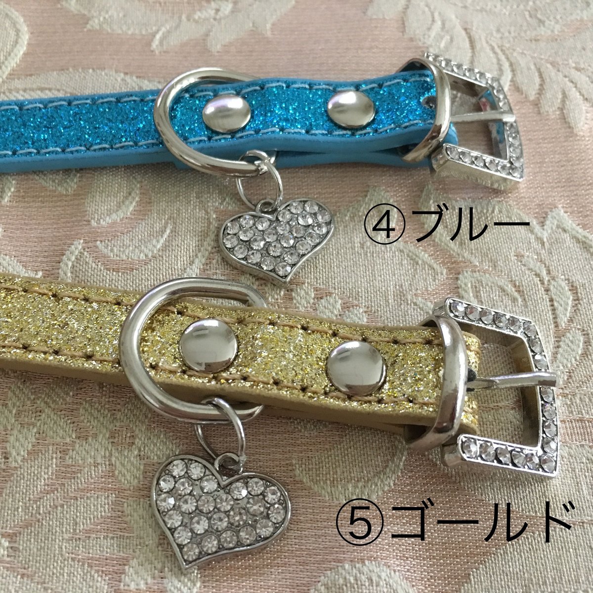 首輪 ラメ ハートチャーム | ロージーのお部屋