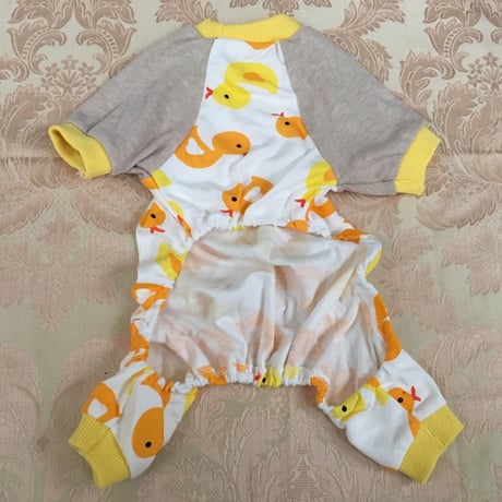 ロンパースパジャマ　ひよこ　イエロー