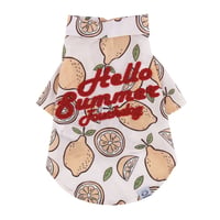 Hello Summer Touchdog レモンシャツ　ベージュ