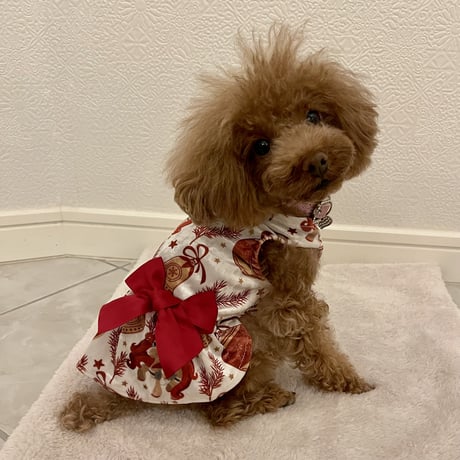 クリスマスベルドレス　ボルドー