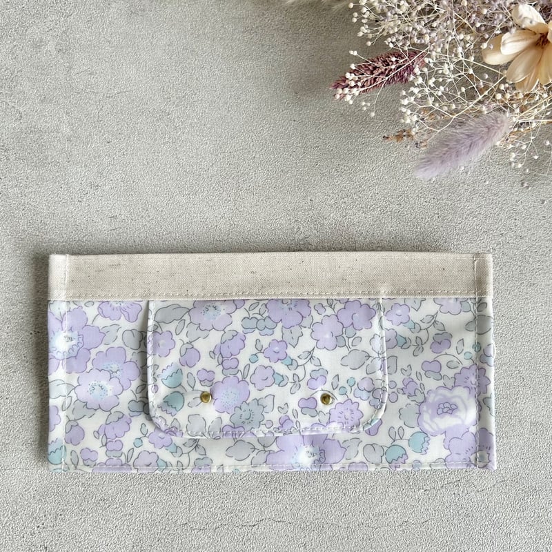 ウエットティッシュケース リバティ*ベッツィ* ラベンダーグレー  