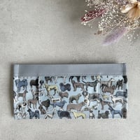 ウエットティッシュケース  リバティ*ドッグインショー* くすみブルー