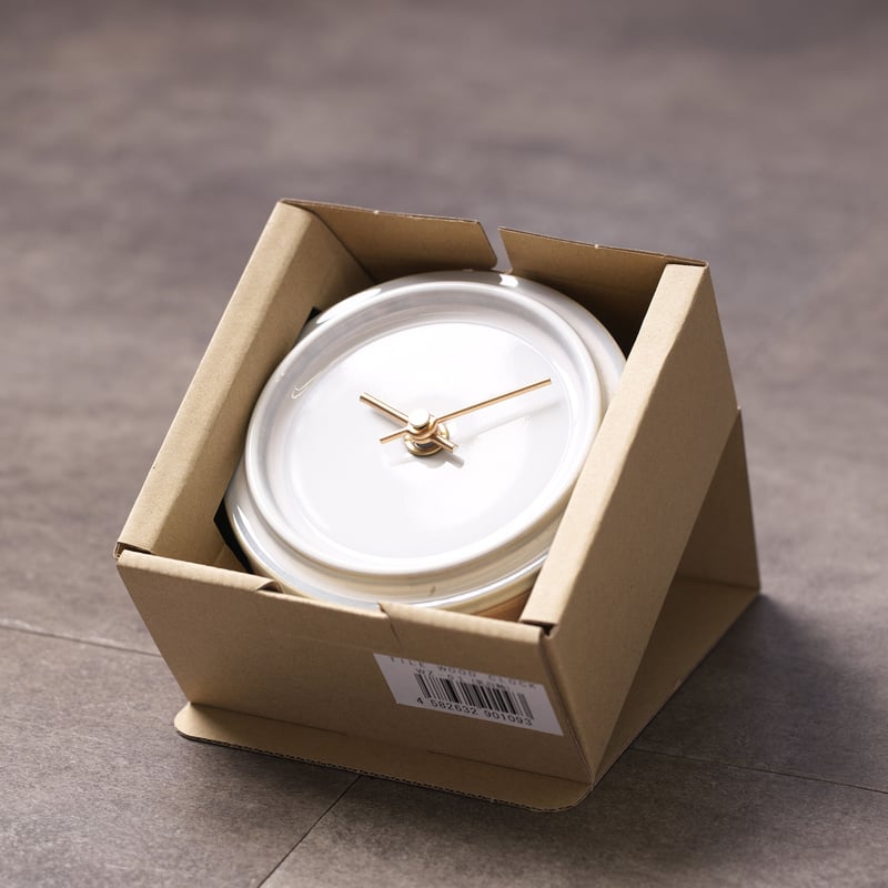 2WAY TILE WOOD CLOCK ペールイエロー | 杉浦製陶株式会社