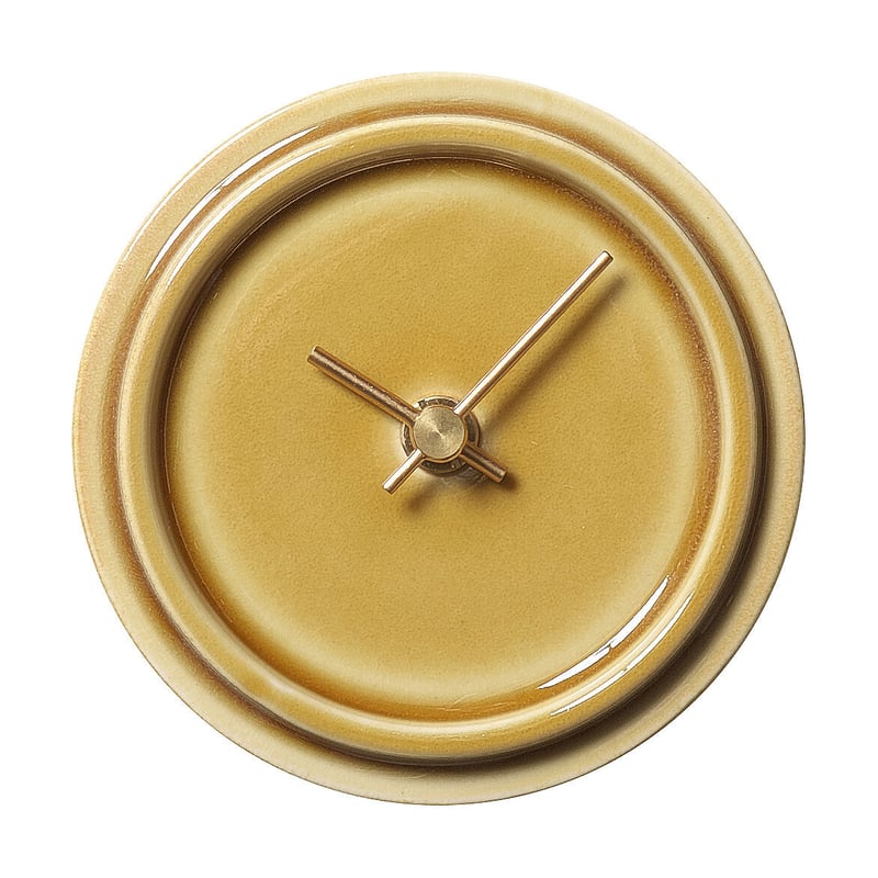 2WAY TILE WOOD CLOCK ペールイエロー | 杉浦製陶株式会社 2WAY TILE WOOD CLOCK ペールイエロー | 杉浦製陶株式会社