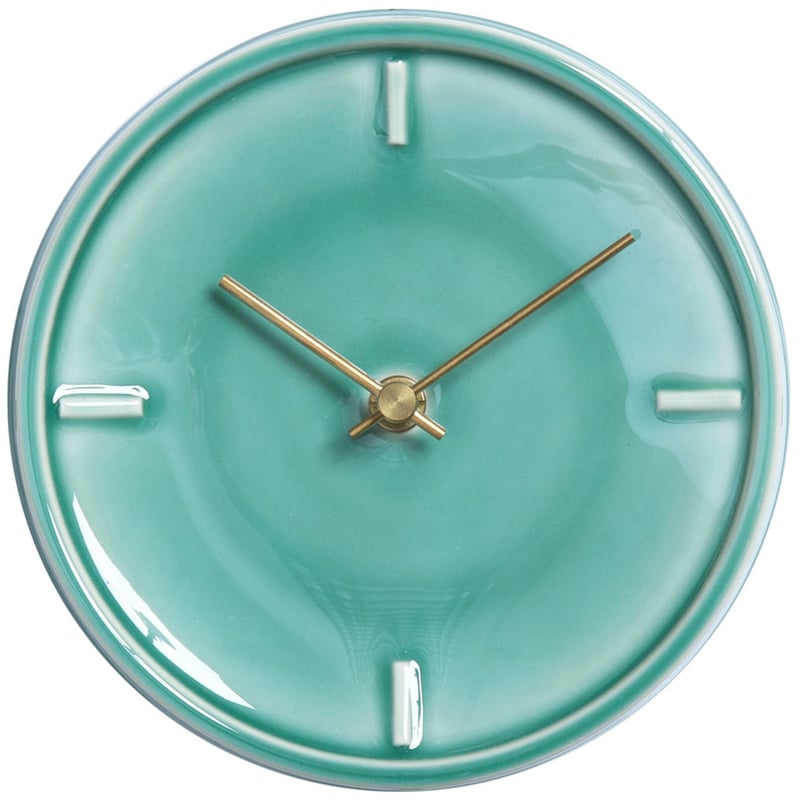 GLAZED CLOCK ペールグリーン | 杉浦製陶株式会社
